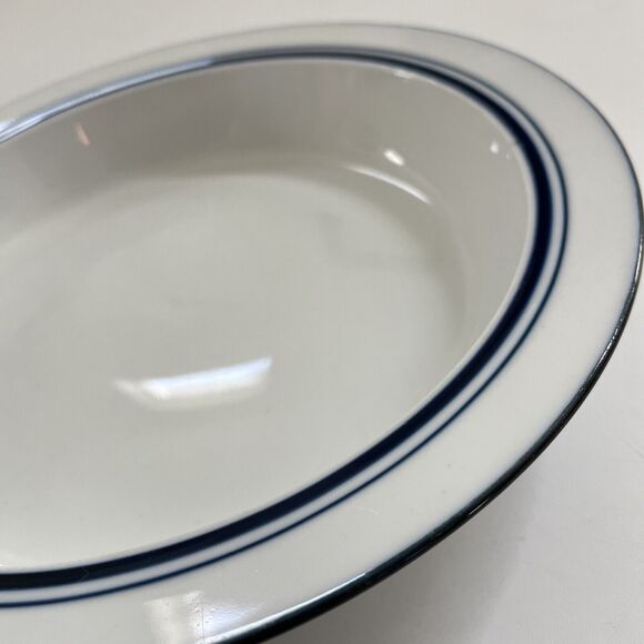 Dansk Bistro Christianshavn Bowl Blue Rimmed Made in Portugal MCM 8" CLEAN EUC - Picture 8 of 8